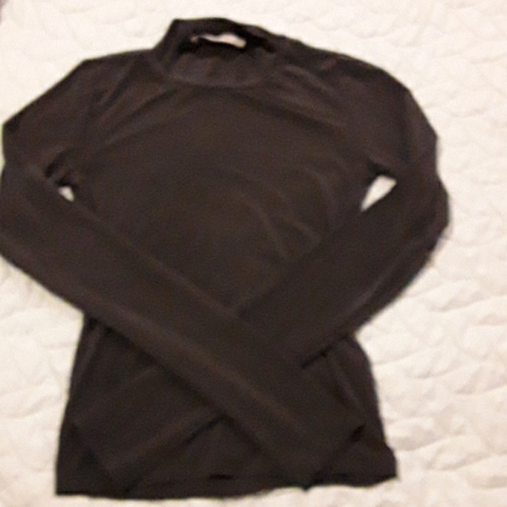WILFRED FREE Charcoal mock turtleneck